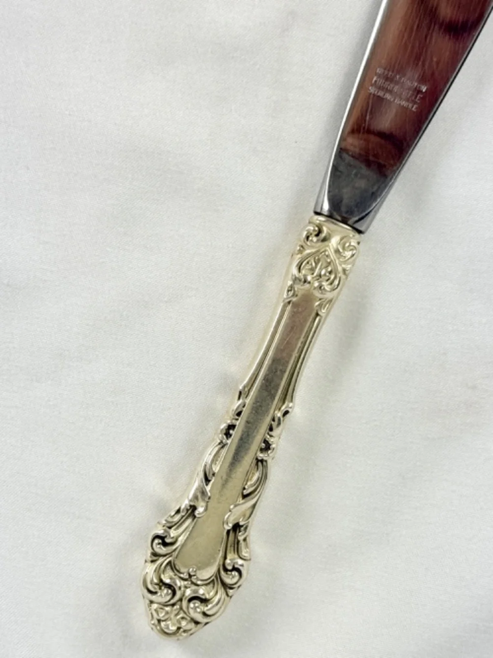 Vintage Grande Renaissance Sterling Silver Butter Knife Reed and Barton 7 inch